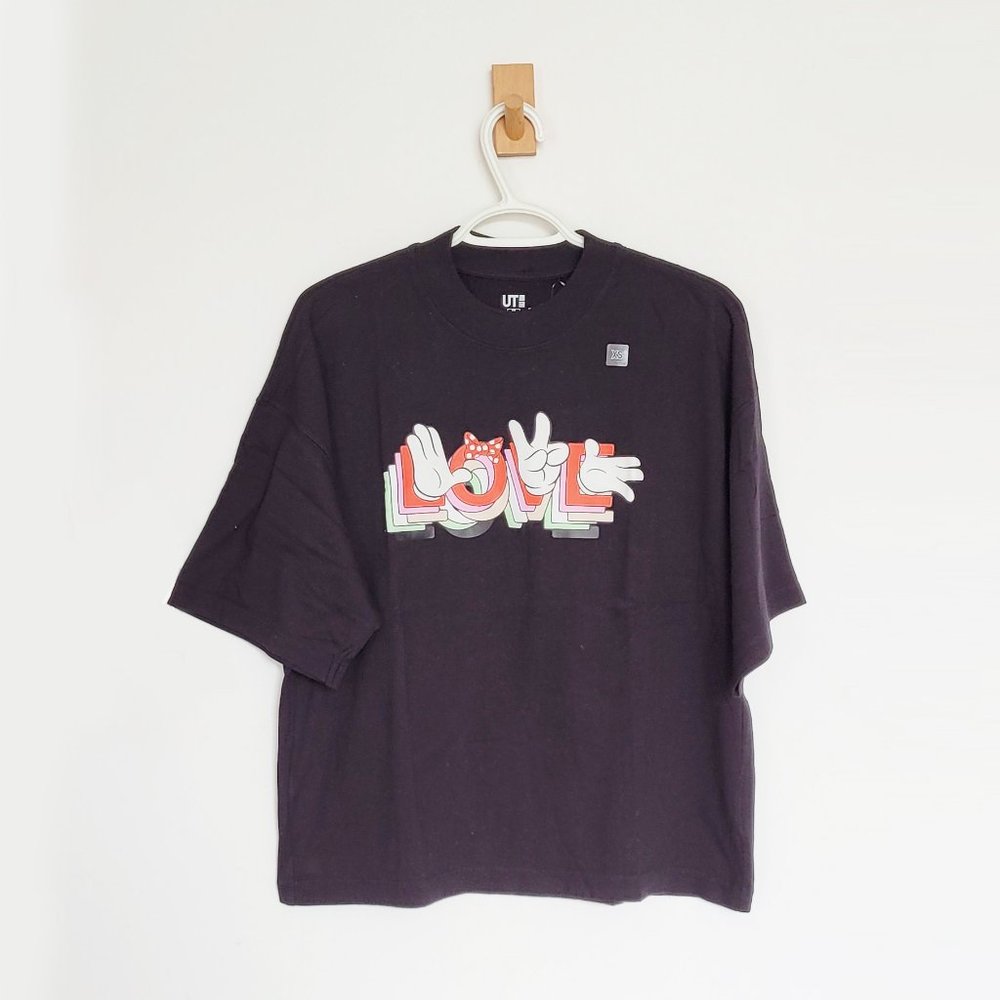 AMBUSH x Disney x Uniqlo UT Disney Love Minnie Mouse - Black T-shirt - Size XS
